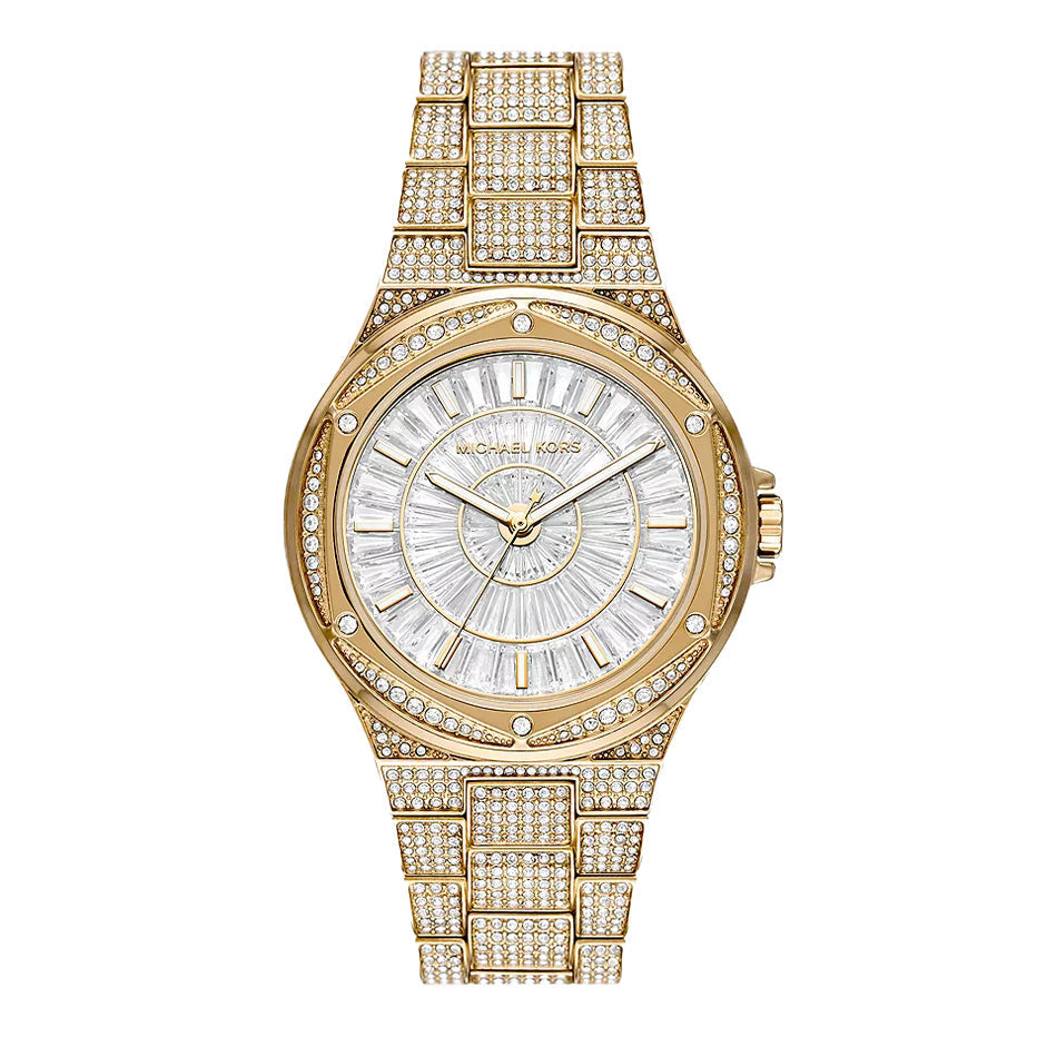 Michael Kors Ladies Watch Lennox 41mm White Gold MK6991