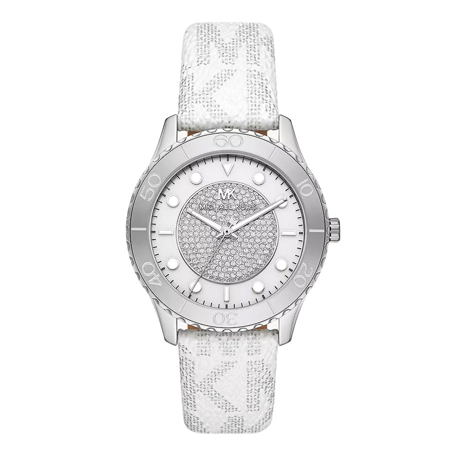 Michael Kors Ladies Watch Runway 40mm Silver MK6998