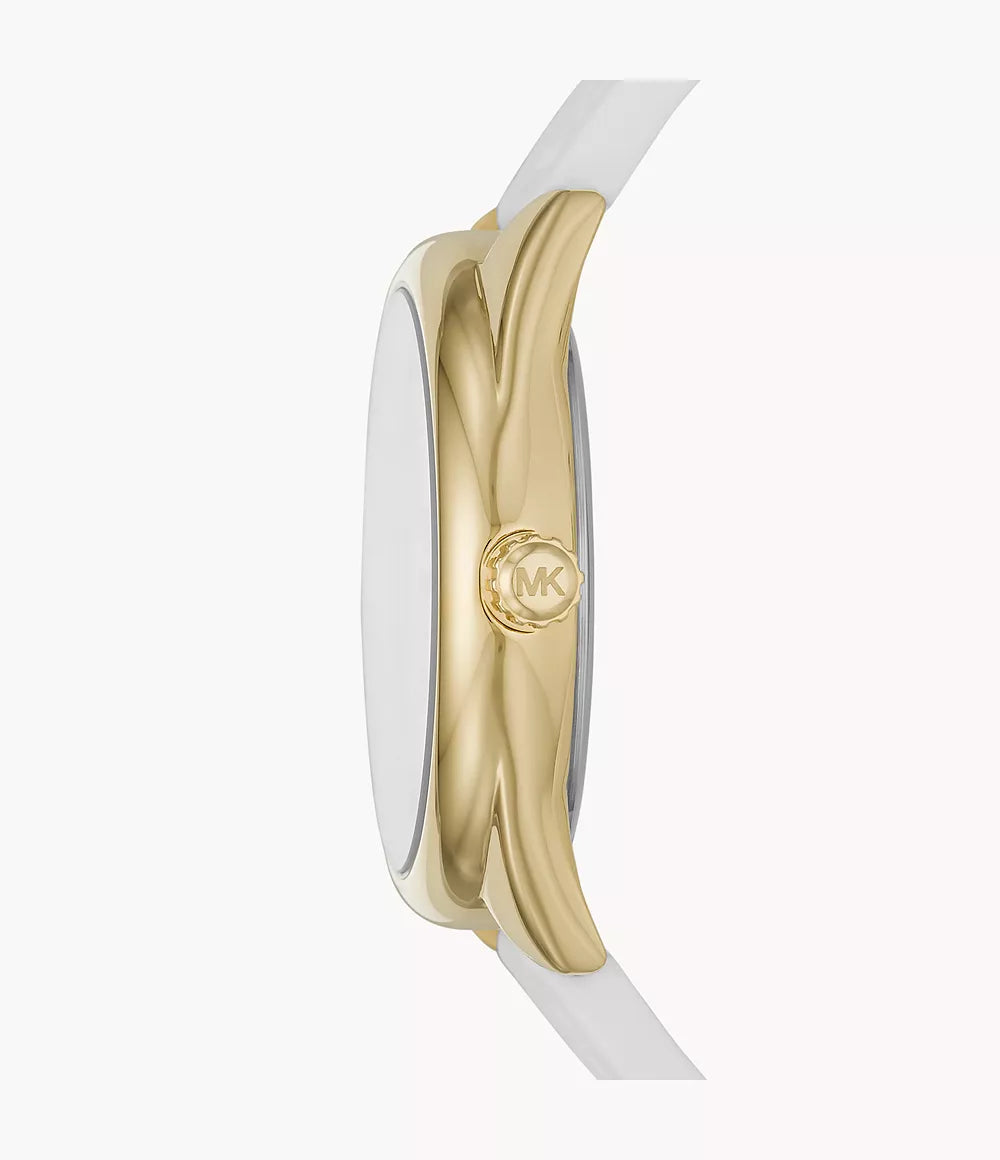 Michael Kors Ladies Watch Janelle 42mm White Gold MK7141