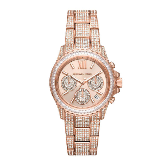Michael Kors Ladies Watch Everest Chronograph 36mm Rose Gold MK7235