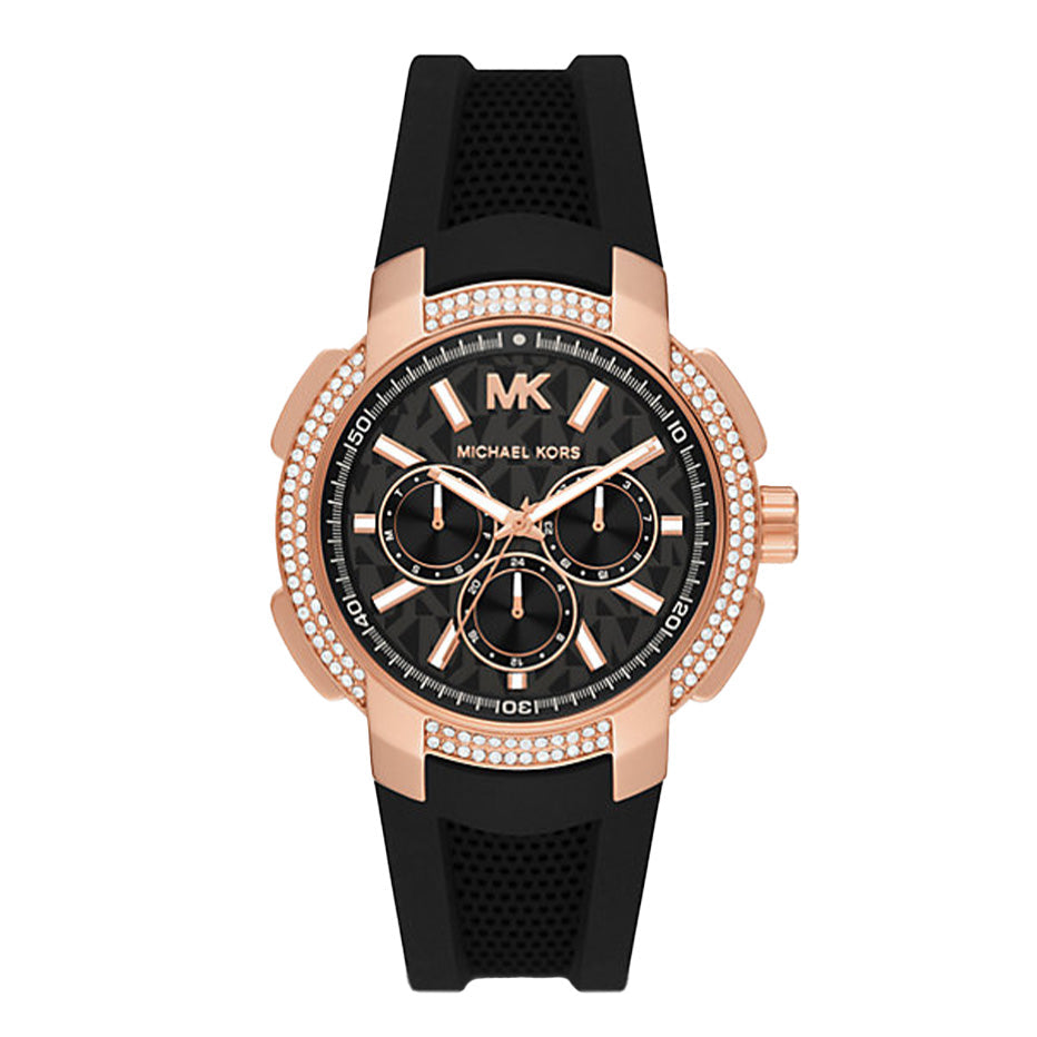 Michael Kors Ladies Watch Sidney Multifunction 42mm Black MK7245
