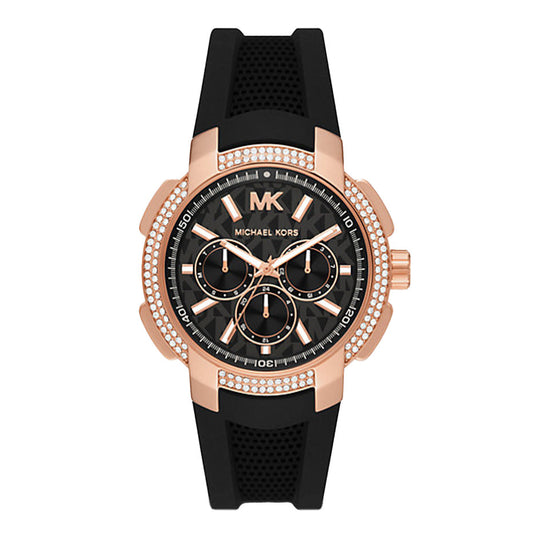 Michael Kors Ladies Watch Sidney Multifunction 42mm Black MK7245