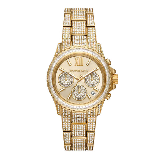 Michael Kors Ladies Watch Everest Chronograph 36mm Gold MK7254