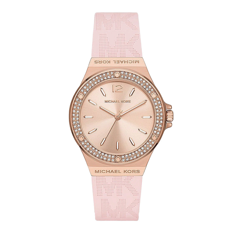 Michael Kors Ladies Watch Lennox 37mm Rose Gold Pink MK7282