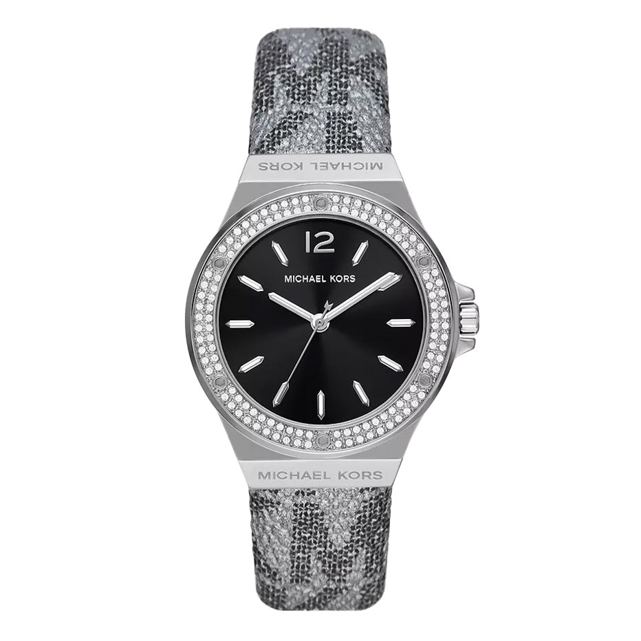 Michael Kors Ladies Watch Lennox 37mm Black Grey MK7309