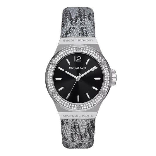 Michael Kors Ladies Watch Lennox 37mm Black Grey MK7309