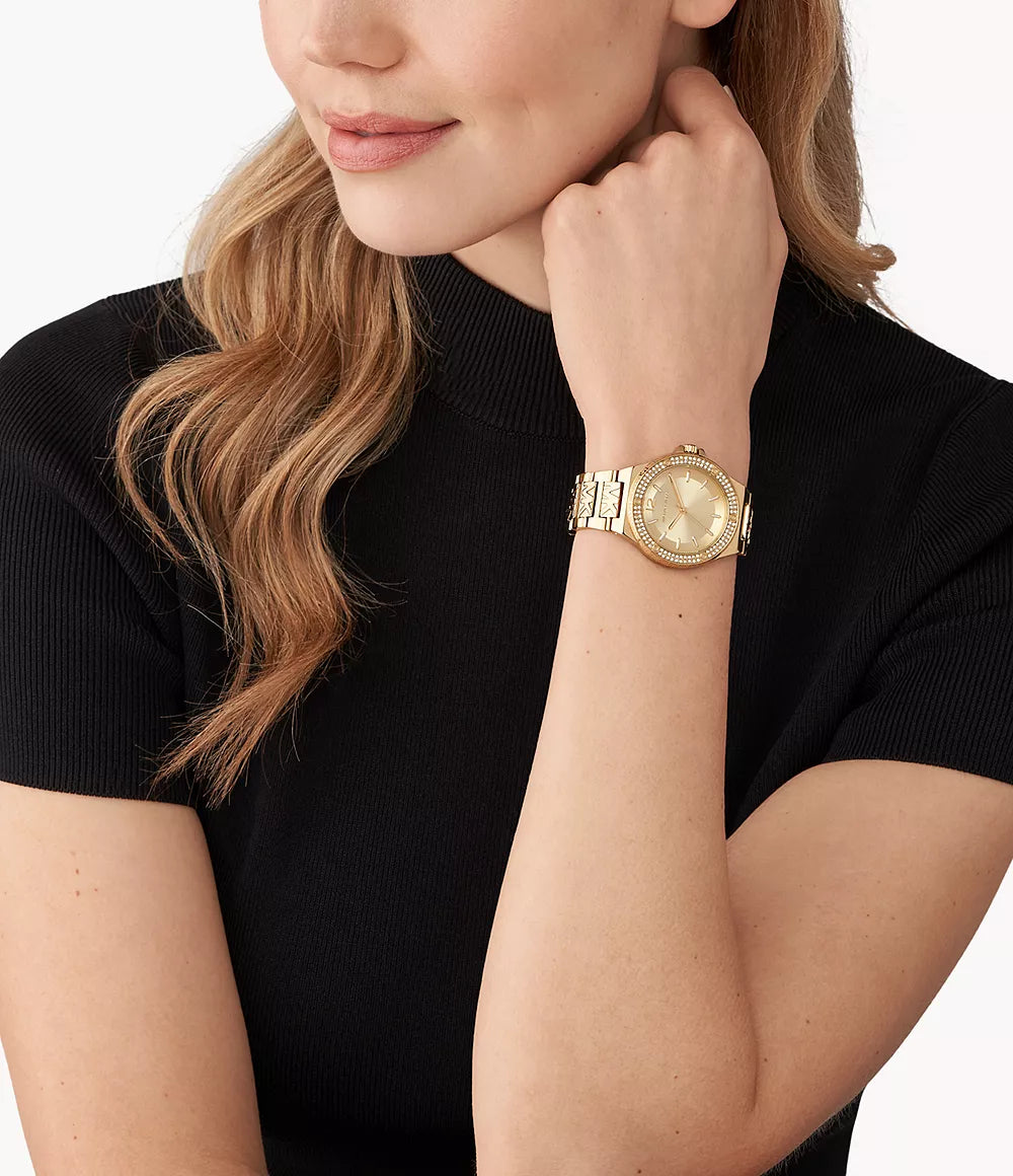 Michael Kors Ladies Watch Lennox 37mm Gold MK7339
