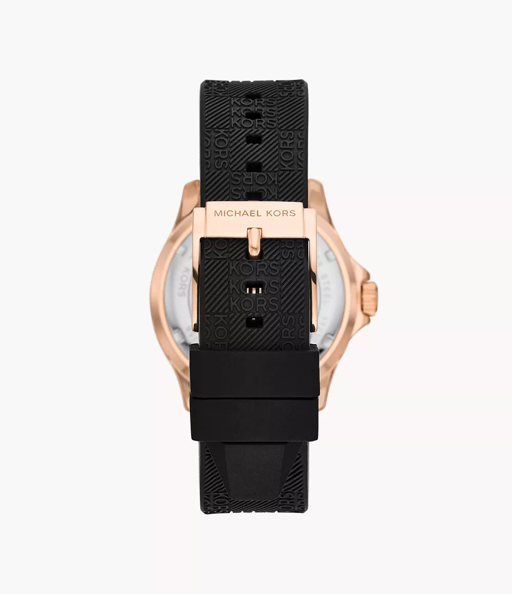 Michael Kors Ladies Watch Everest 43mm Rose Gold Black MK7358
