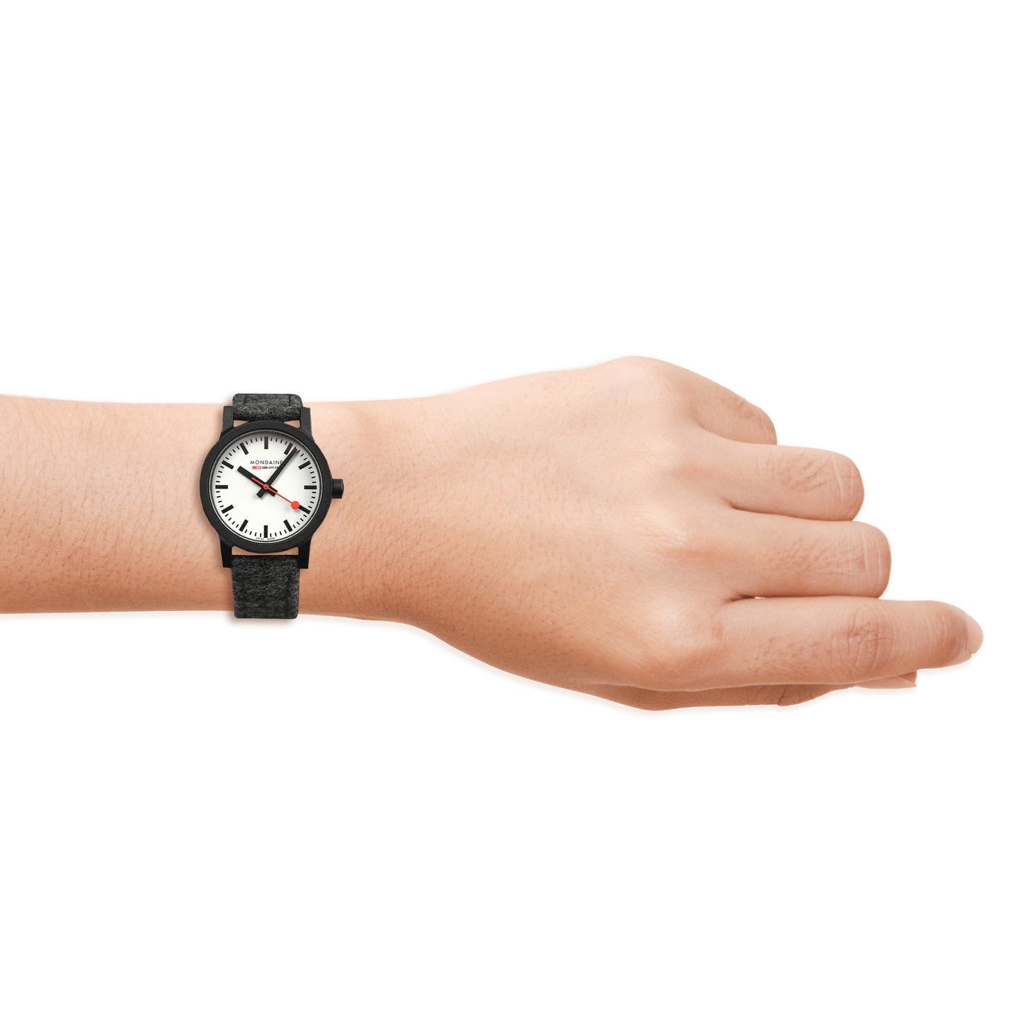 Mondaine Ladies Watch Essence Black Grey MS1.32110.LHSET