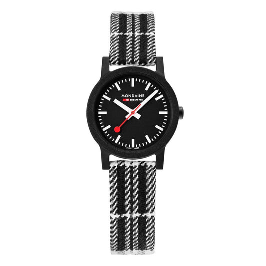 Mondaine Ladies Watch Essence Black White MS1.32120.LB