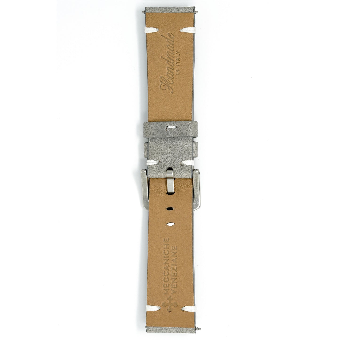Meccaniche Veneziane Watch Nereide Grey White Leather Strap