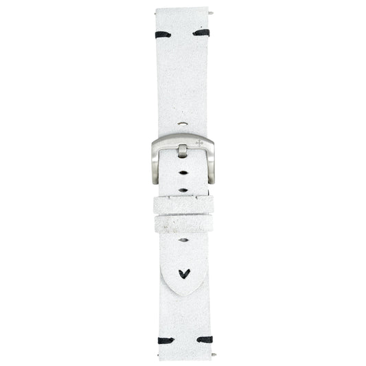 Meccaniche Veneziane Watch Nereide White Black Leather Strap