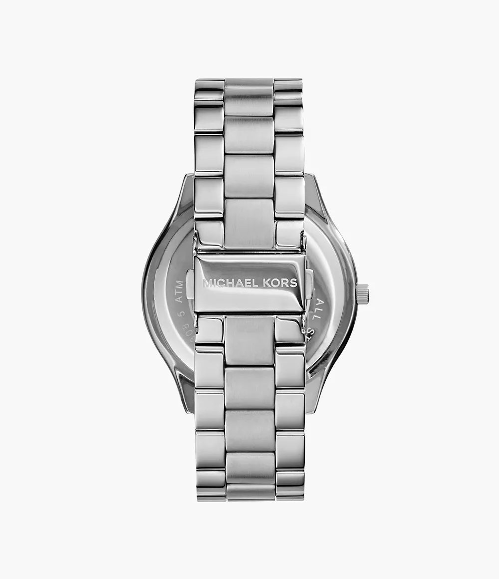 Michael Kors Ladies Watch Slim Runway Silver MK3178