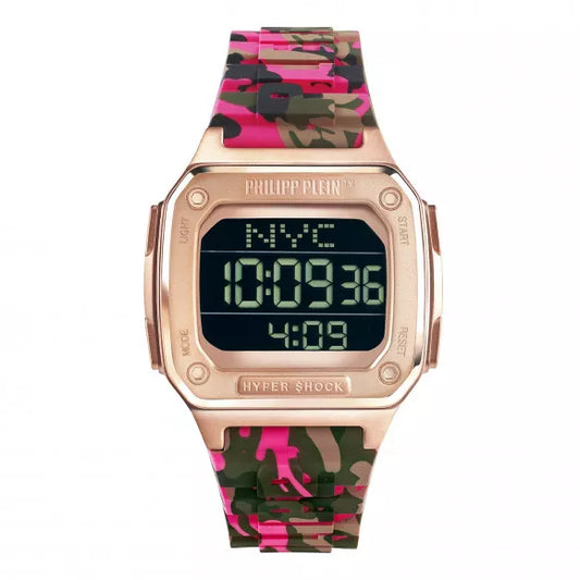 Philipp Plein Watch Hyper Shock Fuchsia Camo PWHAA1622