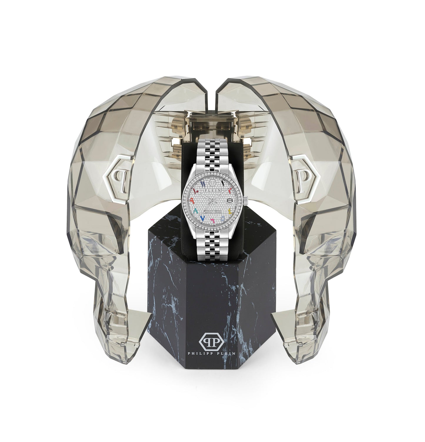 Philipp Plein Rock Couture Ladies  White Watch PWYAA0723