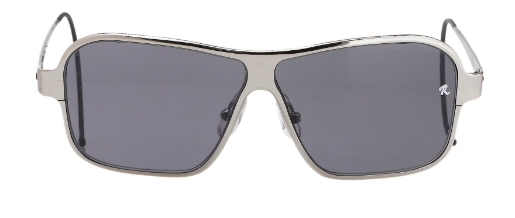 Raf Simons by Linda Farrow - Rectangular Silver and Grey Lenses