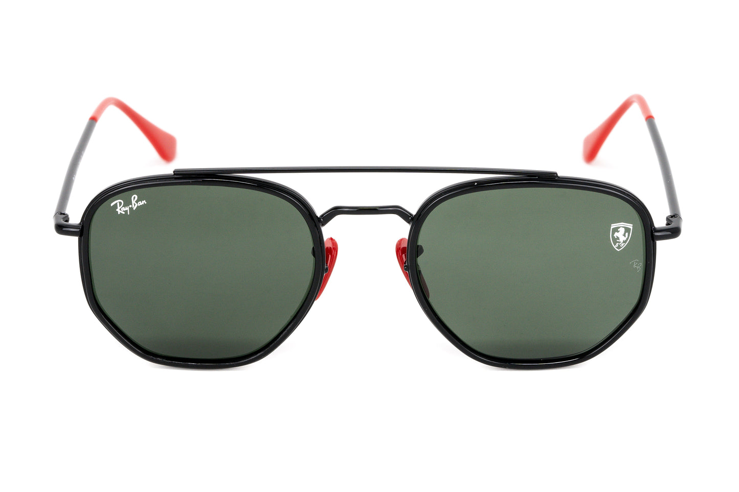 Ray-Ban Men's Sunglasses Ferrari Series Pilot Black RB3748M 028/31