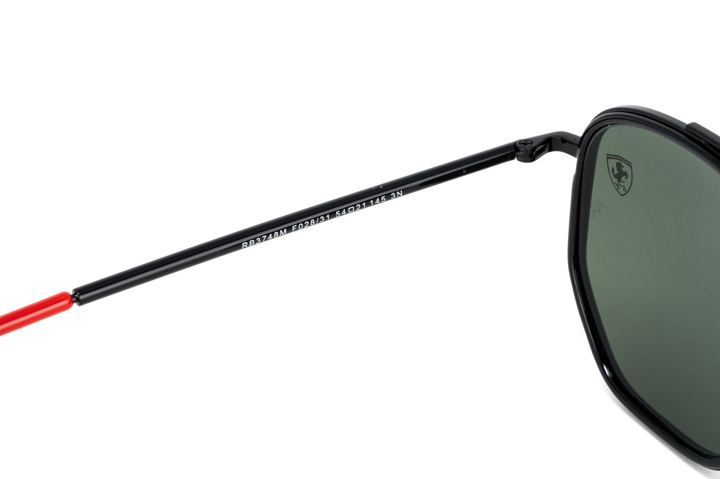 Ray-Ban Men's Sunglasses Ferrari Series Pilot Black RB3748M 028/31