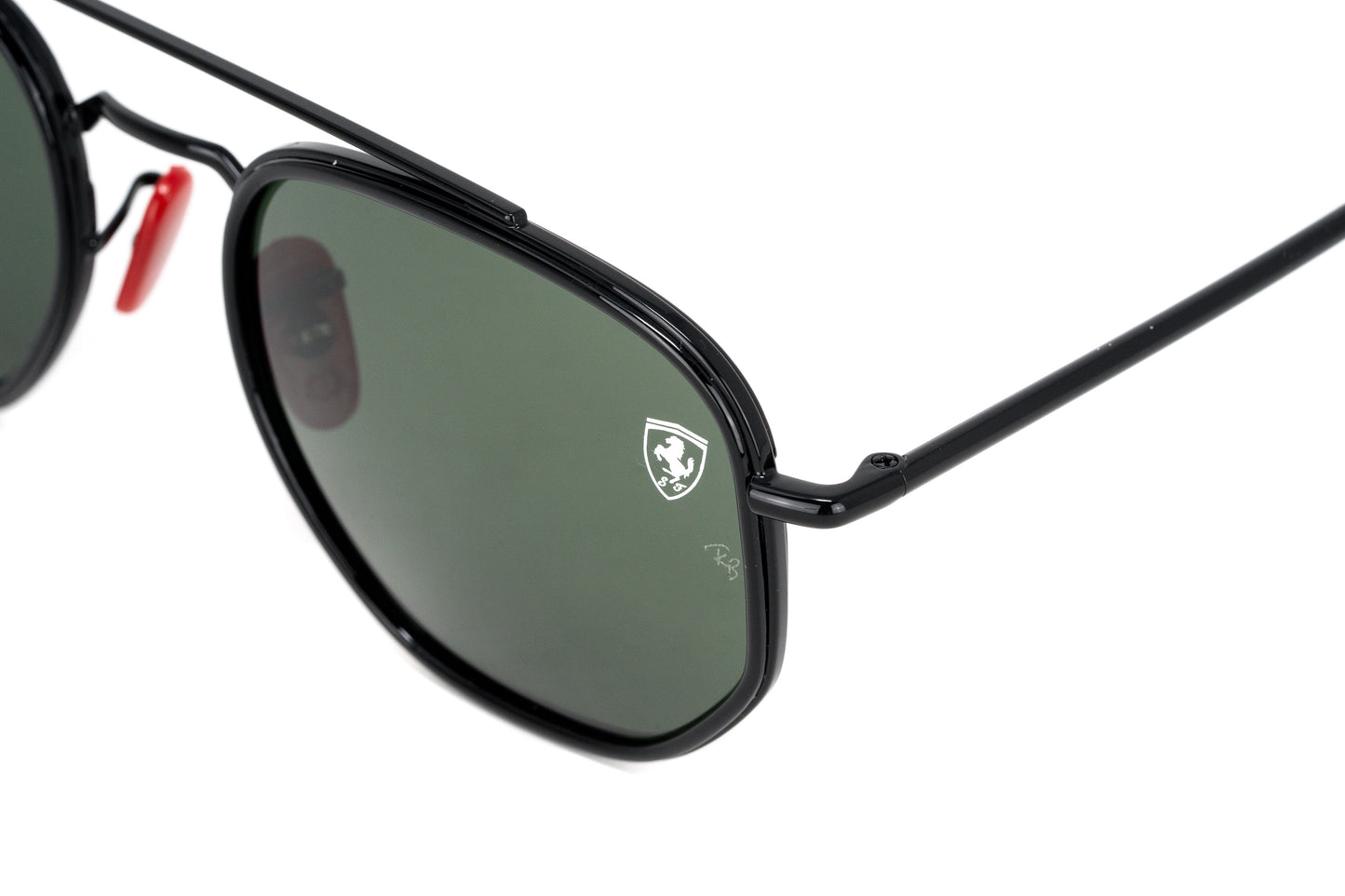 Ray-Ban Men's Sunglasses Ferrari Series Pilot Black RB3748M 028/31
