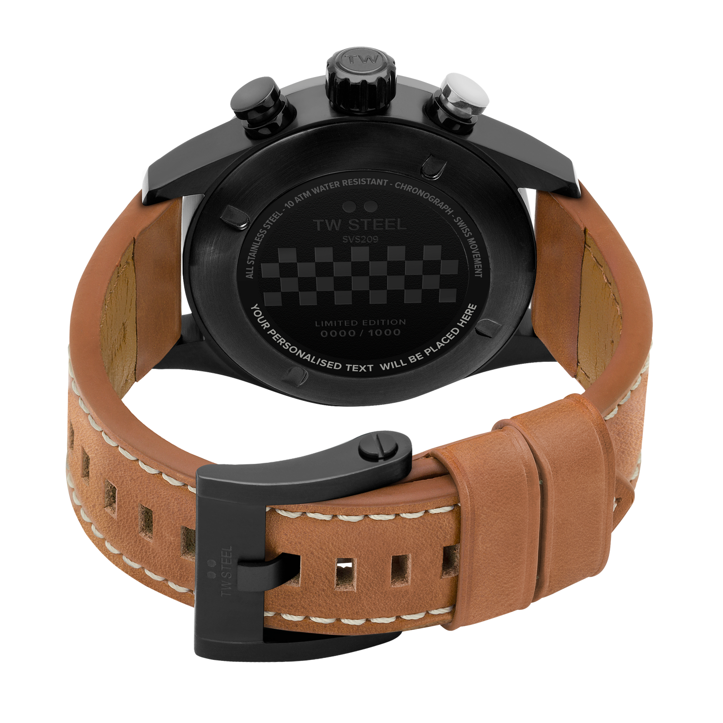 TW Steel Watch Men's Swiss Volante Chronograph Fast Lane Brown SVS209