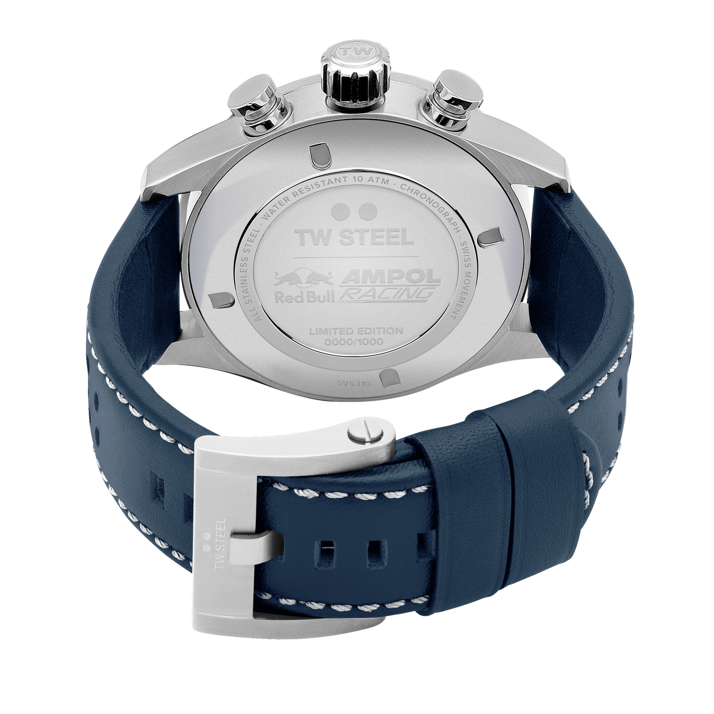 TW Steel Watch Men's Swiss Volante Chronograph Red Bull Blue Limited Edition SVS310