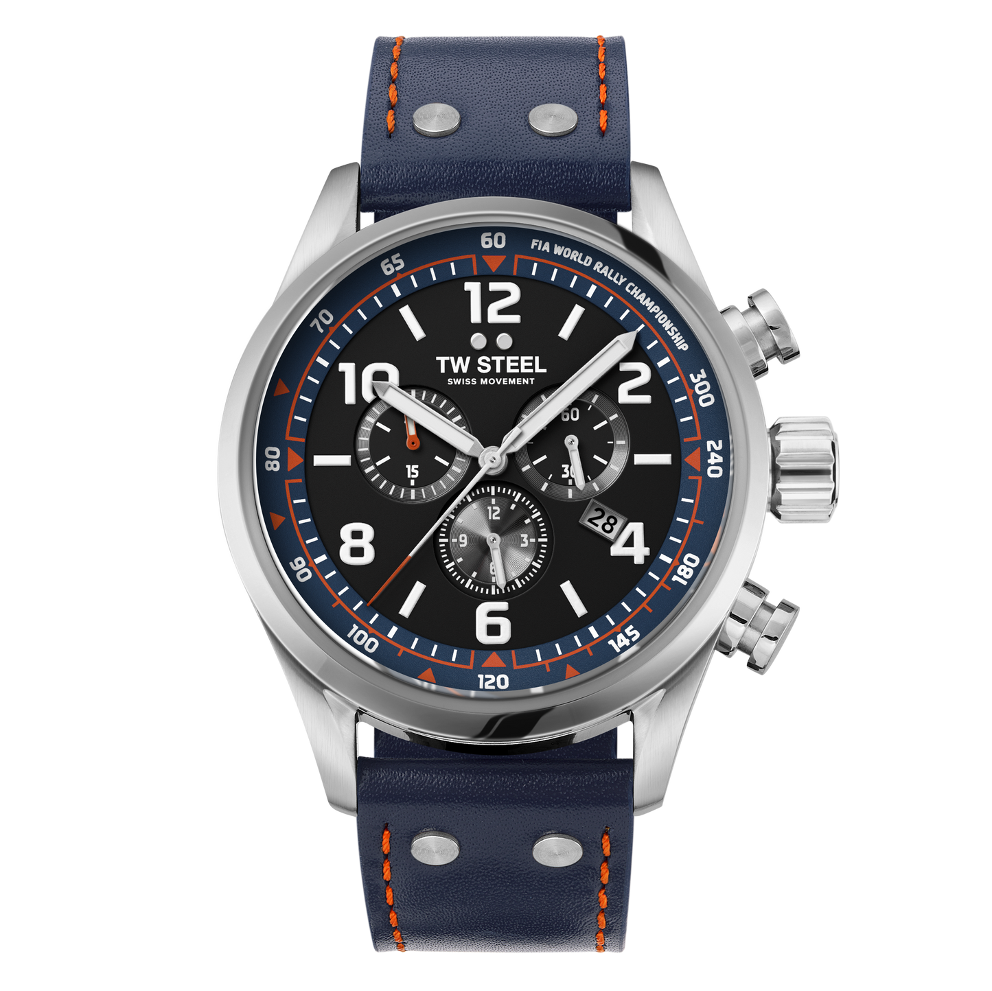 TW Steel Watch Swiss Volante Chronograph WRC Blue Special Edition SVS311