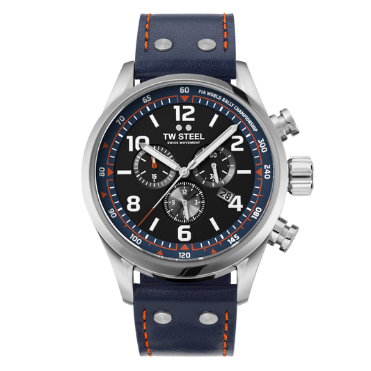 TW Steel Watch Swiss Volante Chronograph WRC Blue Special Edition SVS311