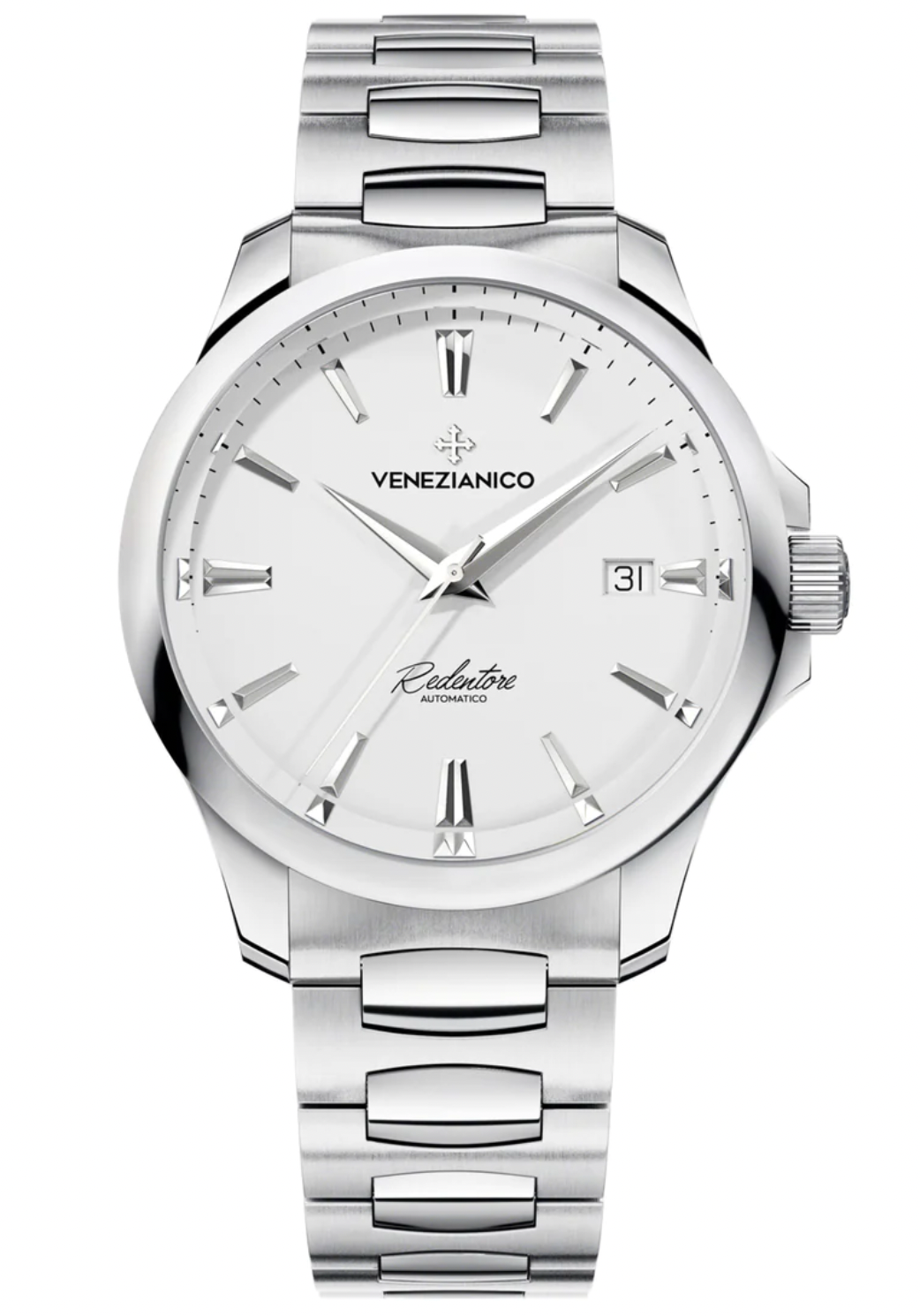 Venezianico Automatic Watch Redentore 40 White SS 1221505C