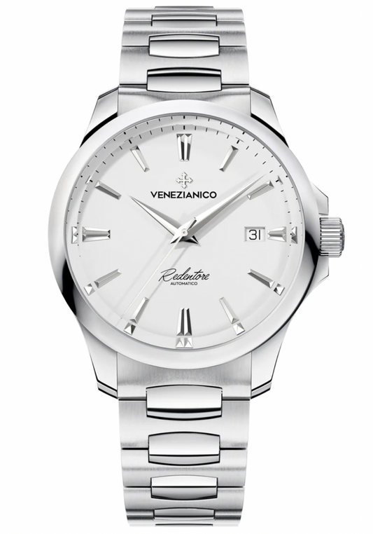 Venezianico Automatic Watch Redentore 40 White SS 1221505C