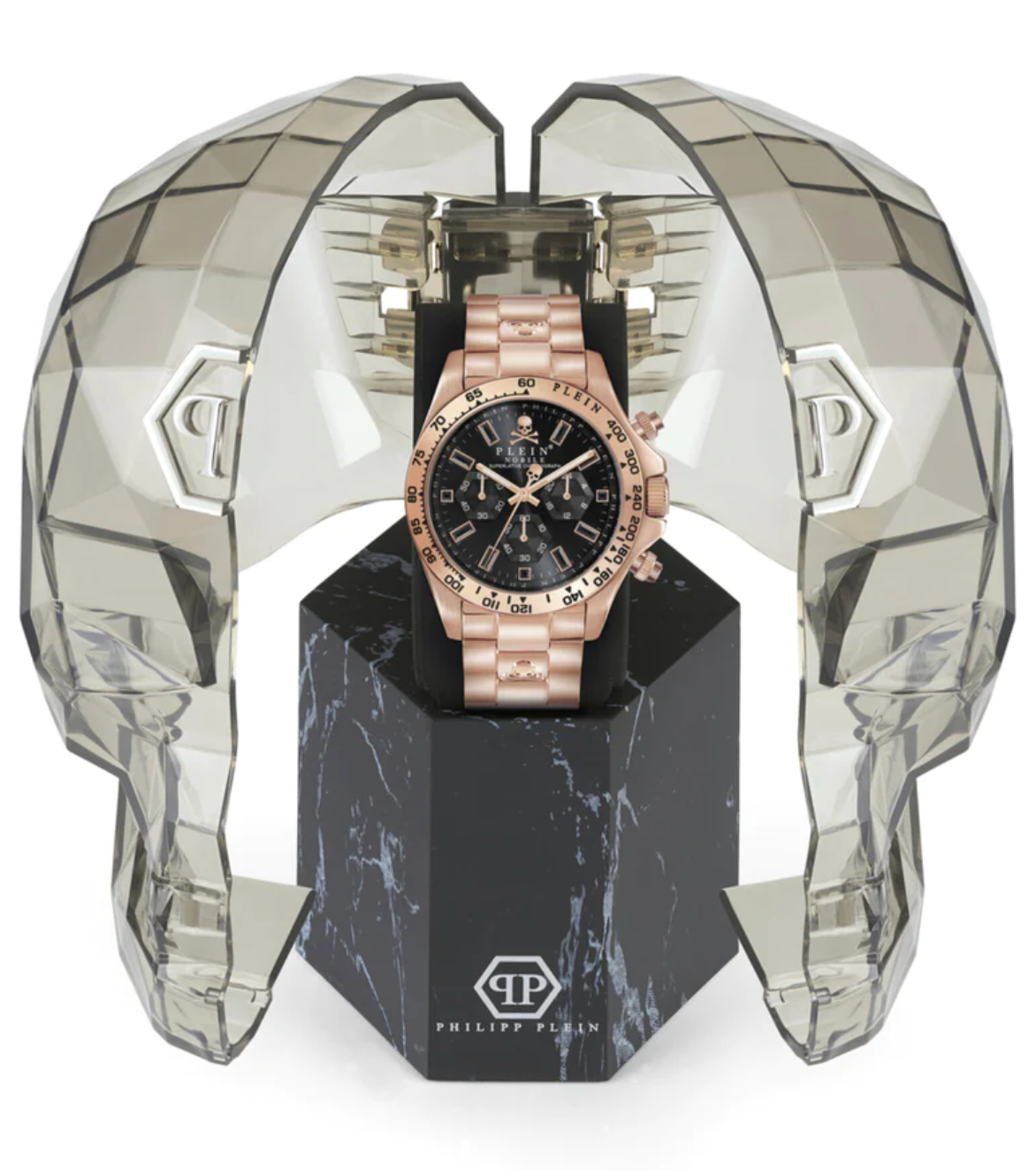 Philipp Plein Mens Watch Nobile Chronograph Rose Gold PWCAA0921