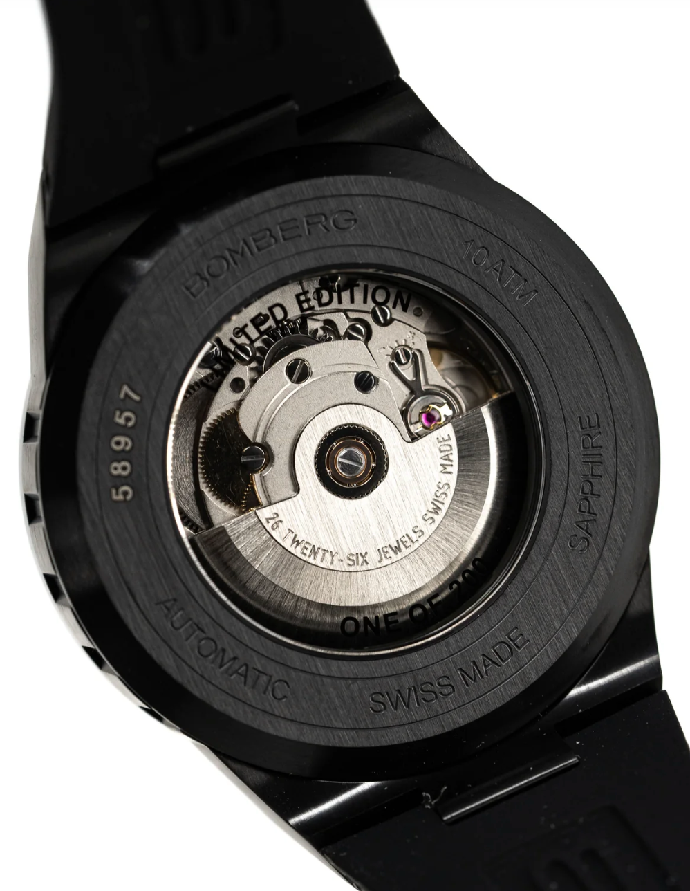 Bomberg Men's Watch BOLT-68 Auto Metropolis Mexico City Black PVD BF43APBA.10-1.12