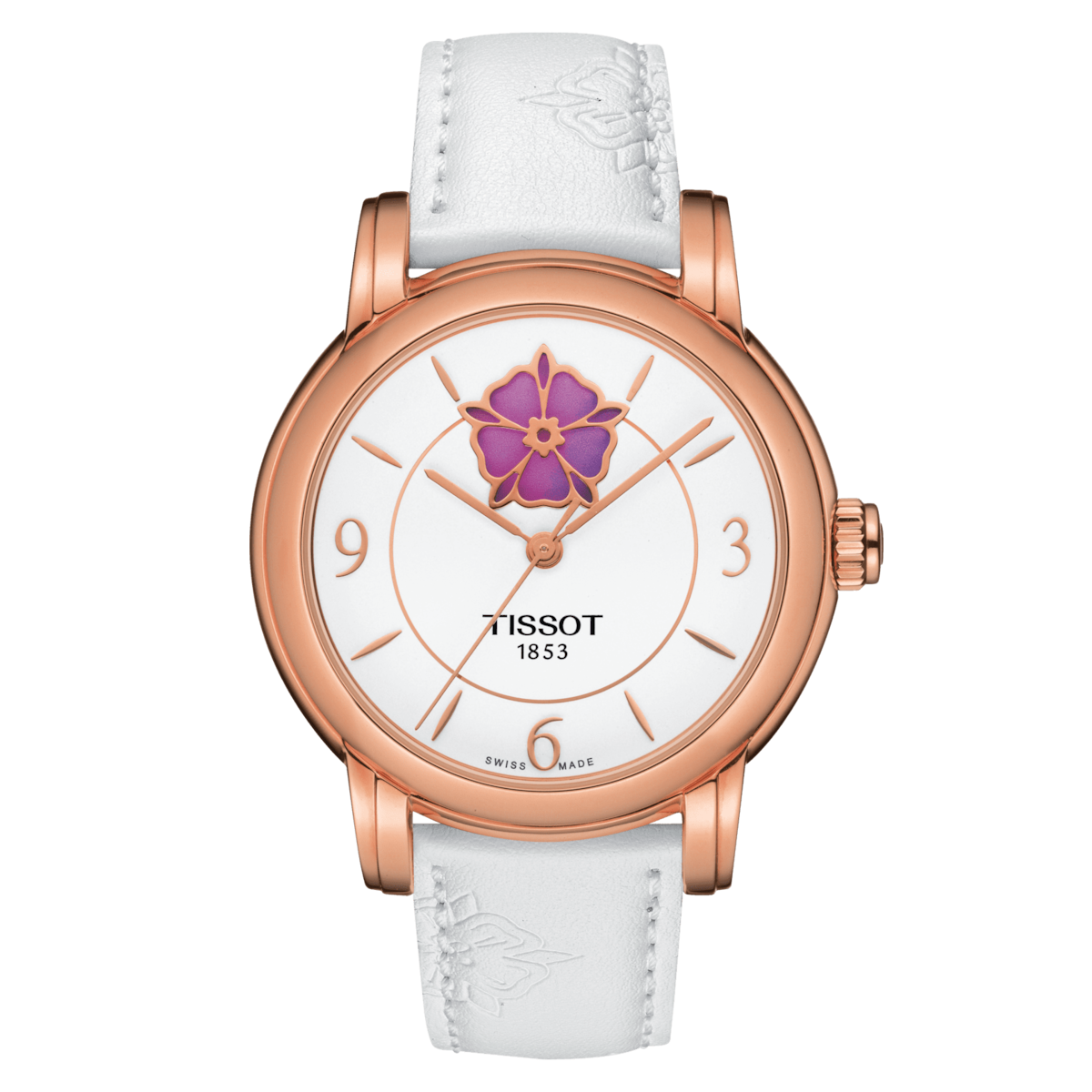 Tissot Ladies Automatic Watch Heart Flower 35mm Powermatic 80 T0502073701705