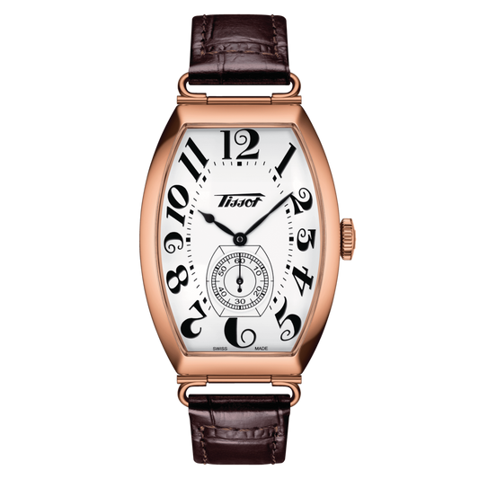 Tissot Ladies Watch Heritage Porto Hand Wind White Brown T1285053601200