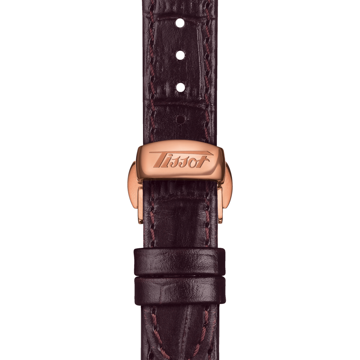 Tissot Ladies Watch Heritage Porto Hand Wind White Brown T1285053601200