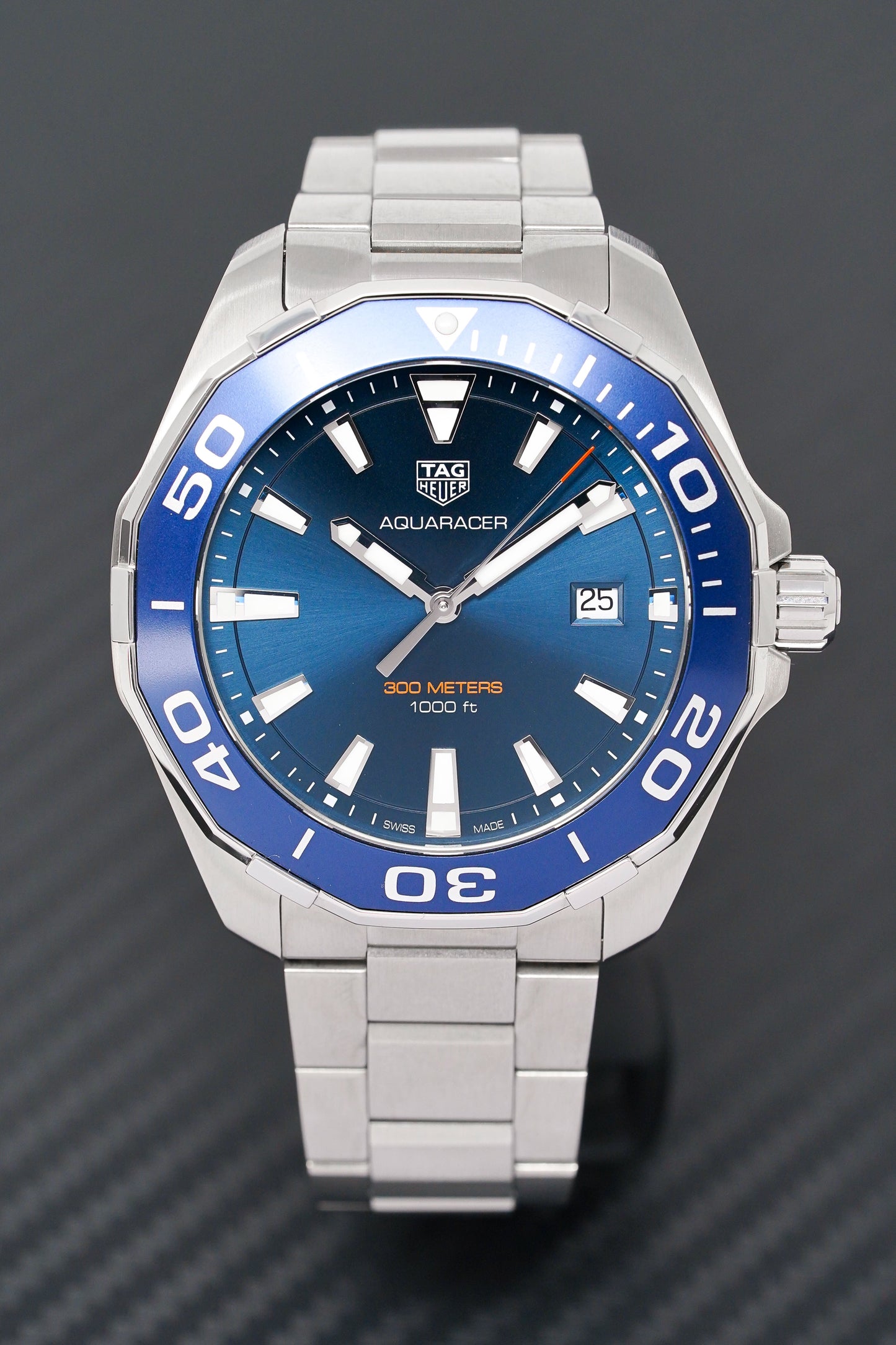 TAG HEUER Quartz Watch AQUARACER Blue 43mm WAY101C.BA0746
