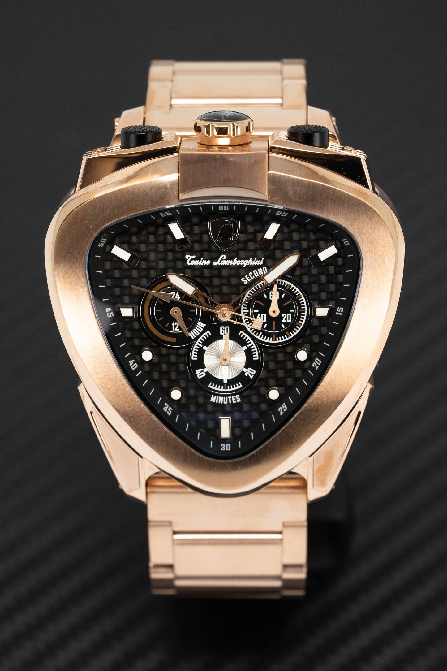 Tonino Lamborghini Spyder 12H Chronograph Steel Rose Gold T20CH-C-B