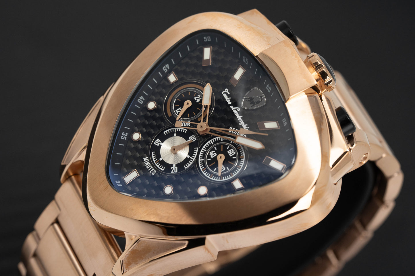 Tonino Lamborghini Spyder 12H Chronograph Steel Rose Gold T20CH-C-B