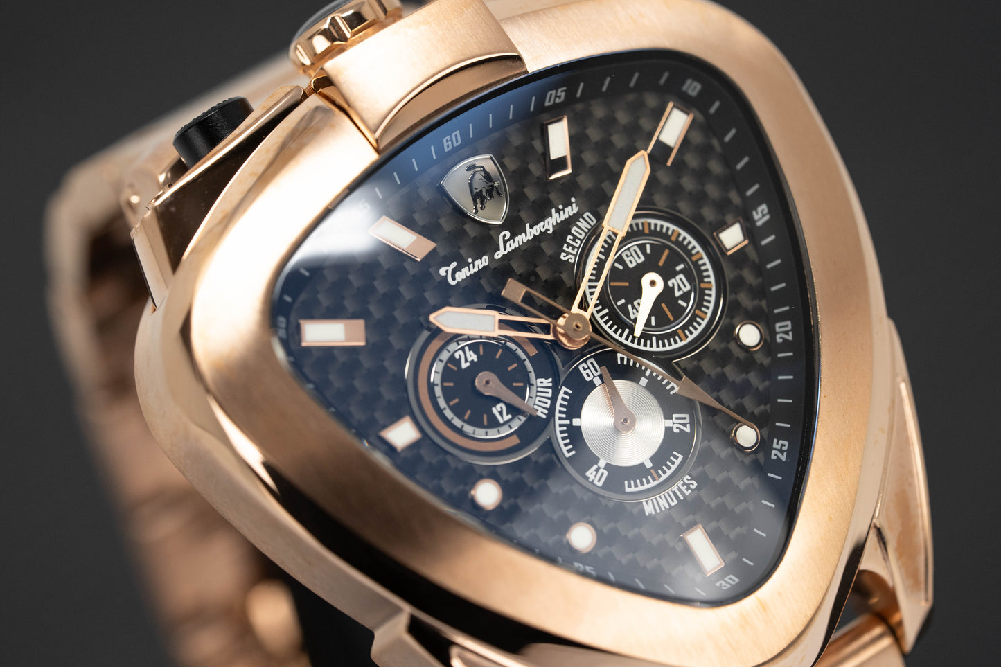 Tonino Lamborghini Spyder 12H Chronograph Steel Rose Gold T20CH-C-B