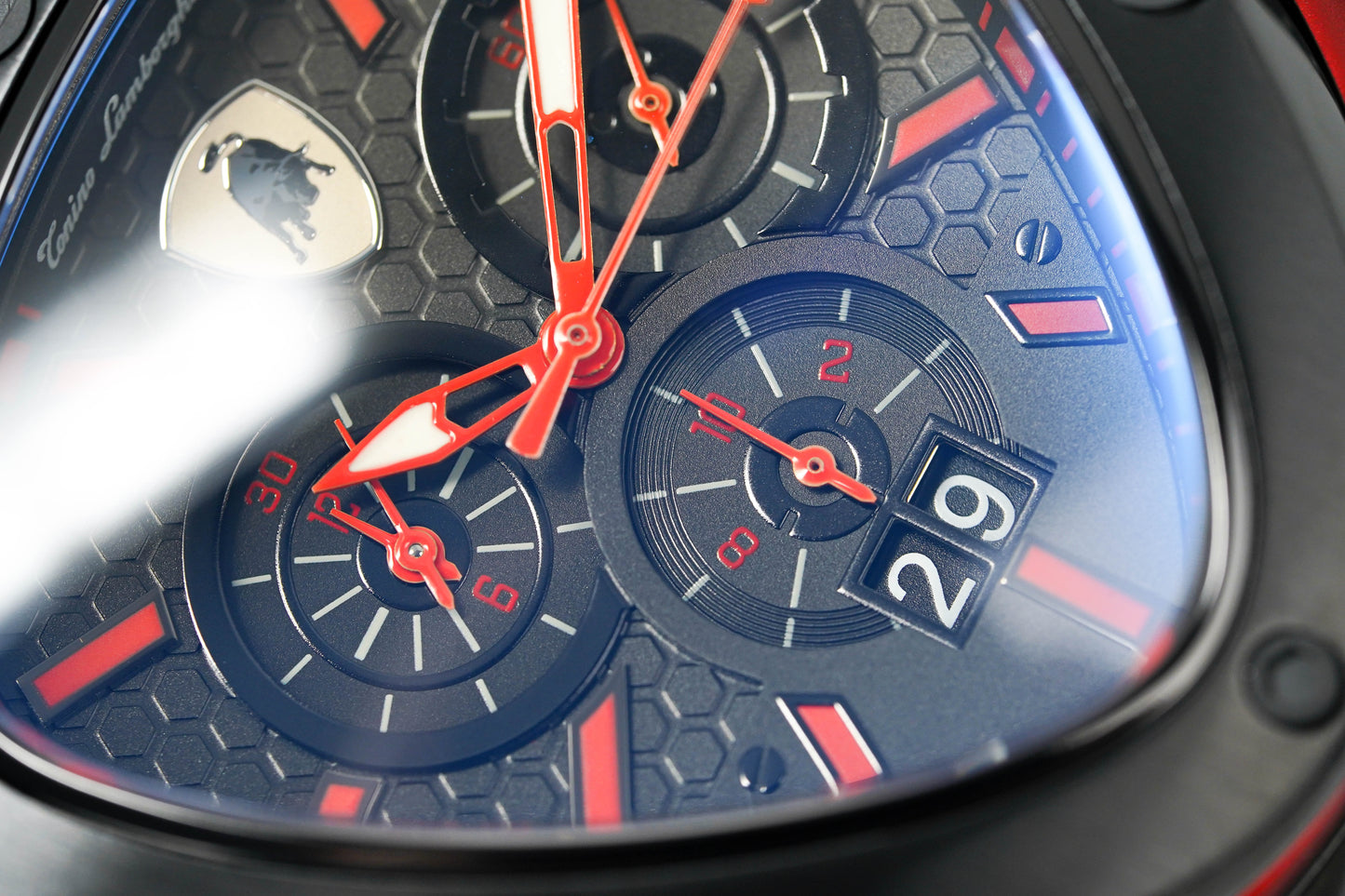 Tonino Lamborghini Spyder X Chronograph Red Black PVD T9XA