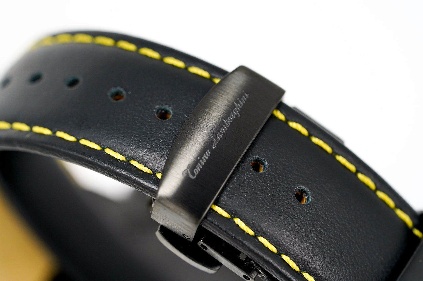 Tonino Lamborghini Spyder X Chronograph Watch Date Black PVD Yellow T9XE