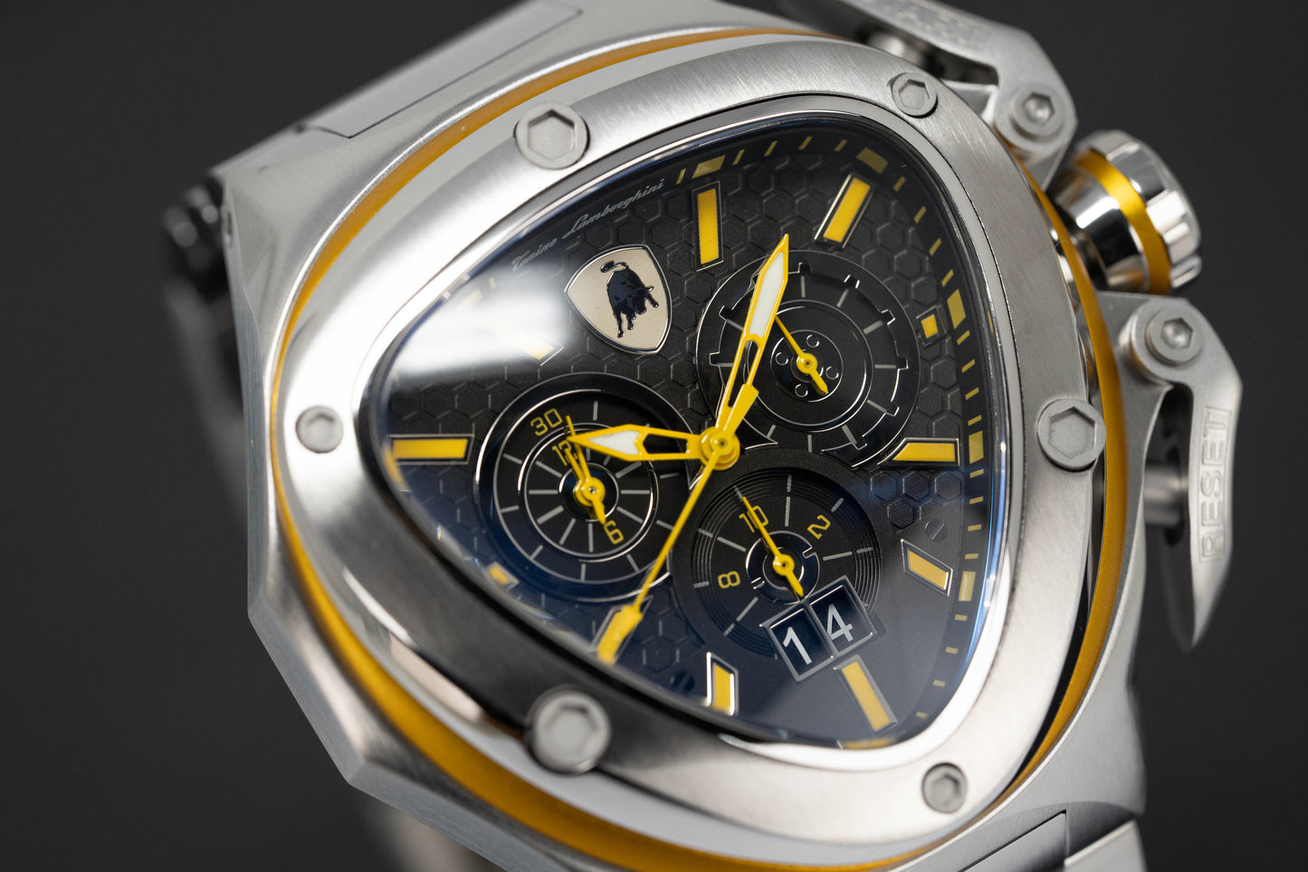 Tonino Lamborghini Spyder X SS Chronograph Date Steel Yellow T9XE-SS-B