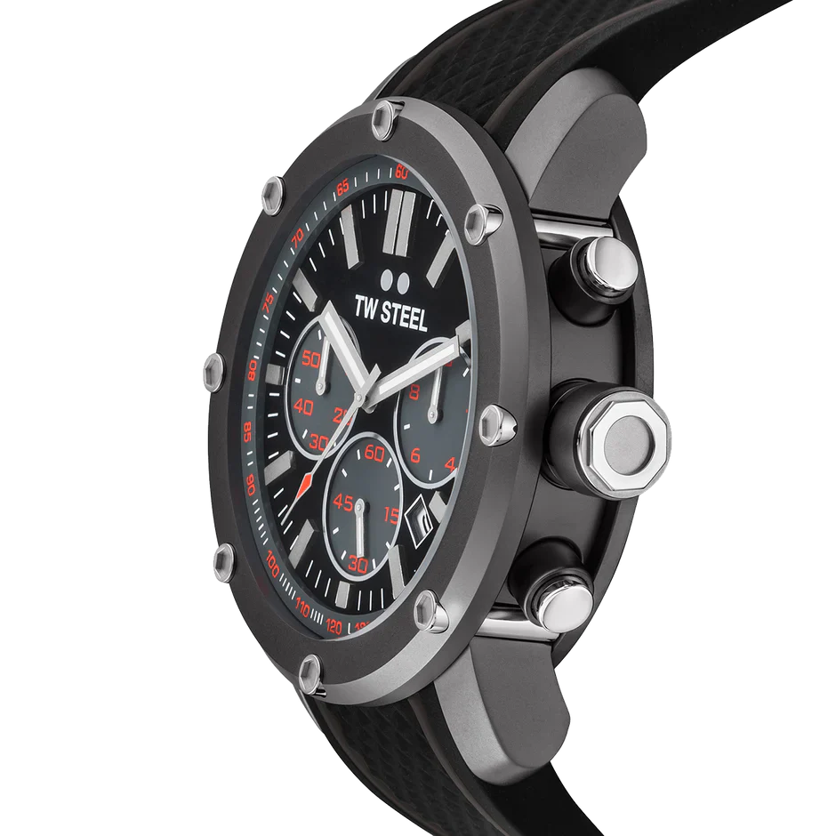 TW Steel Watch Grandeur Tech Chronograph Titanium TS4