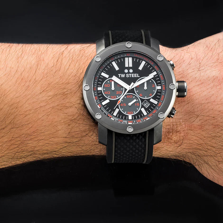 TW Steel Watch Grandeur Tech Chronograph Titanium TS4