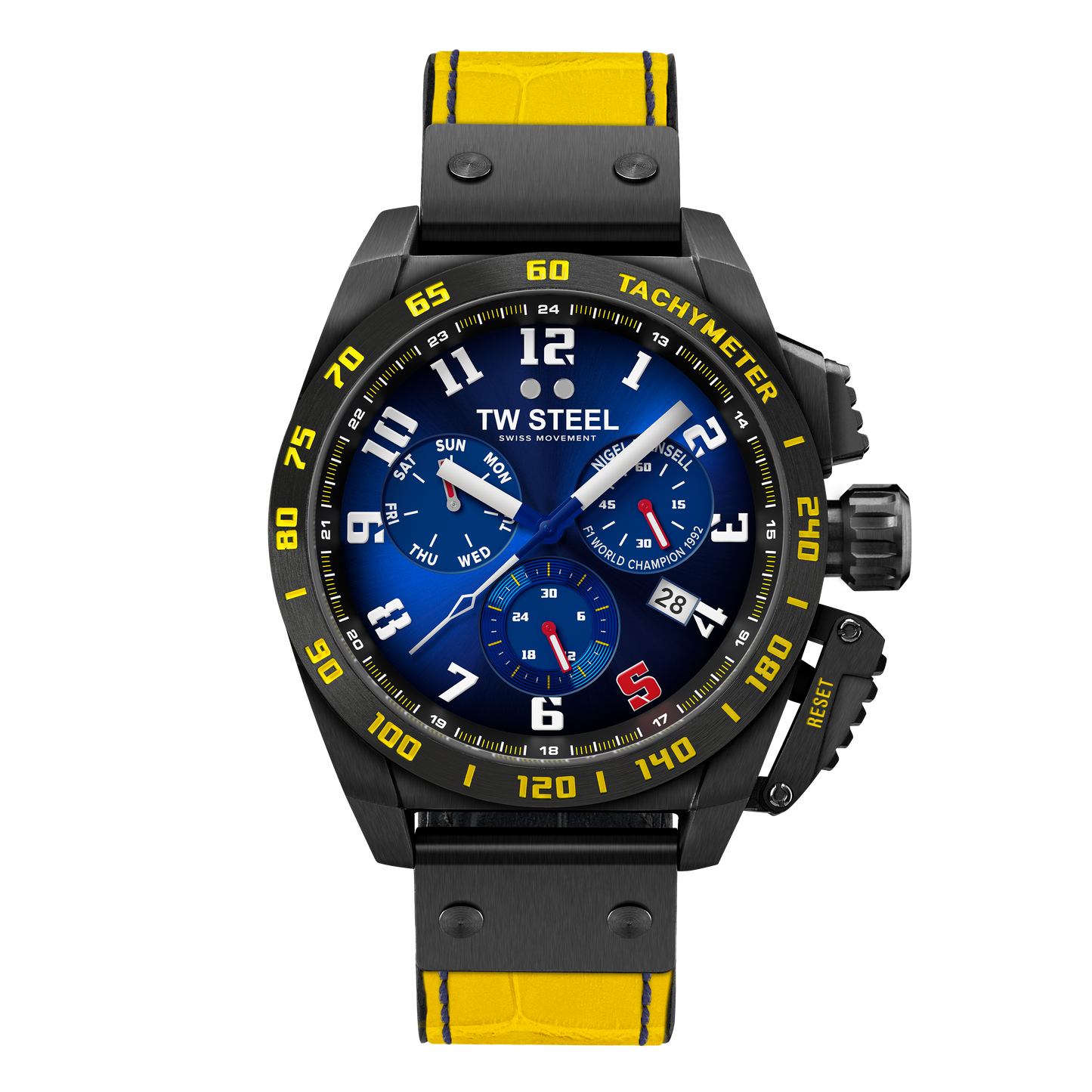 TW Steel Watch Swiss Canteen Chronograph Yellow TW1017