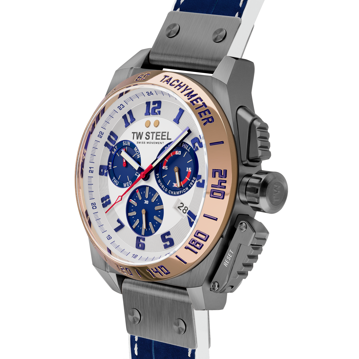 TW Steel Watch Men's Swiss Canteen Chronograph Limited Edition Damon Hill TW1018