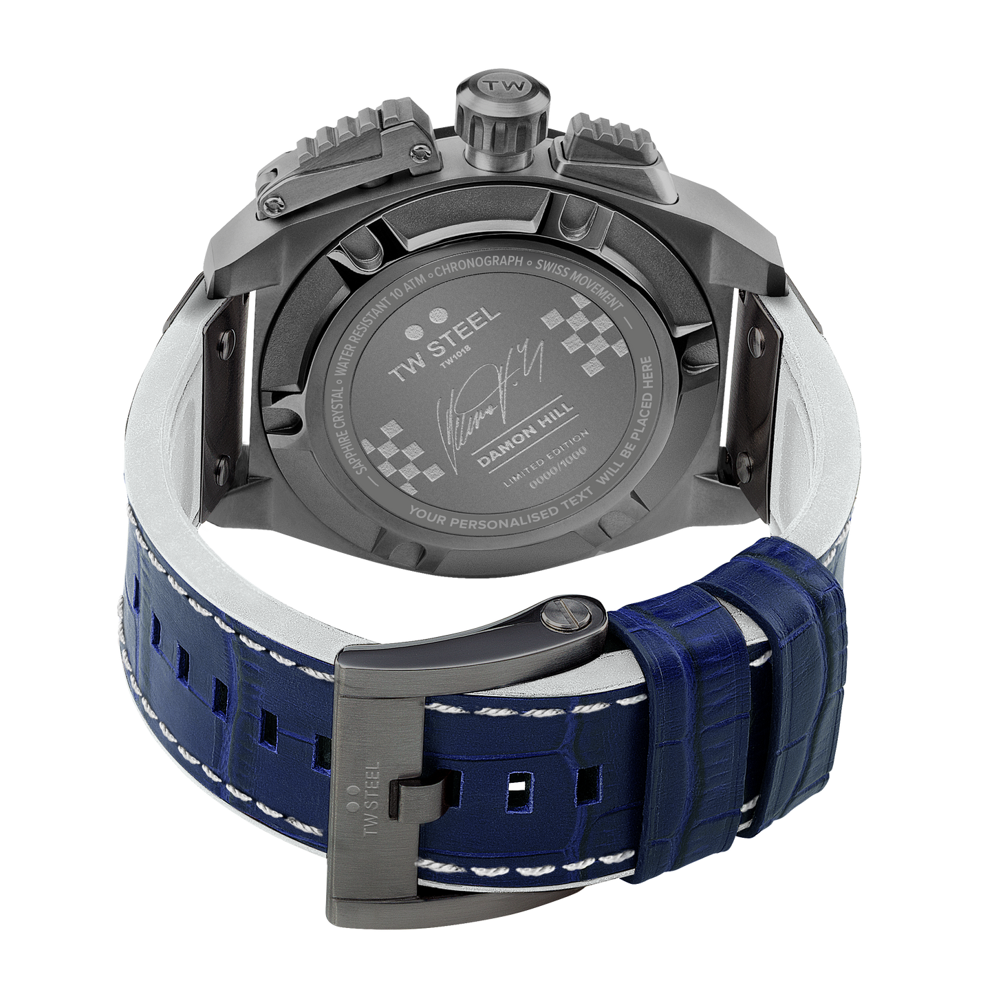 TW Steel Watch Men's Swiss Canteen Chronograph Limited Edition Damon Hill TW1018