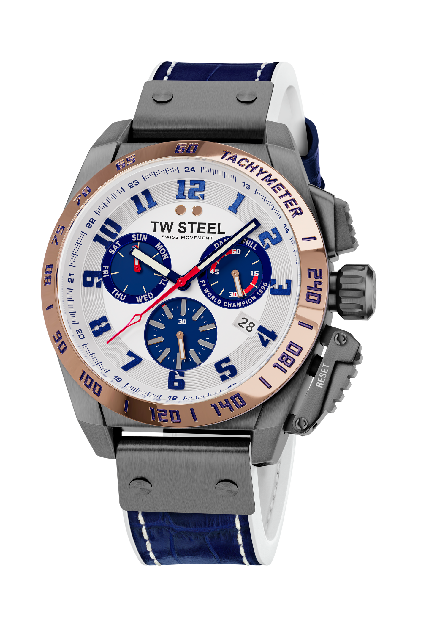 TW Steel Watch Men's Swiss Canteen Chronograph Limited Edition Damon Hill TW1018