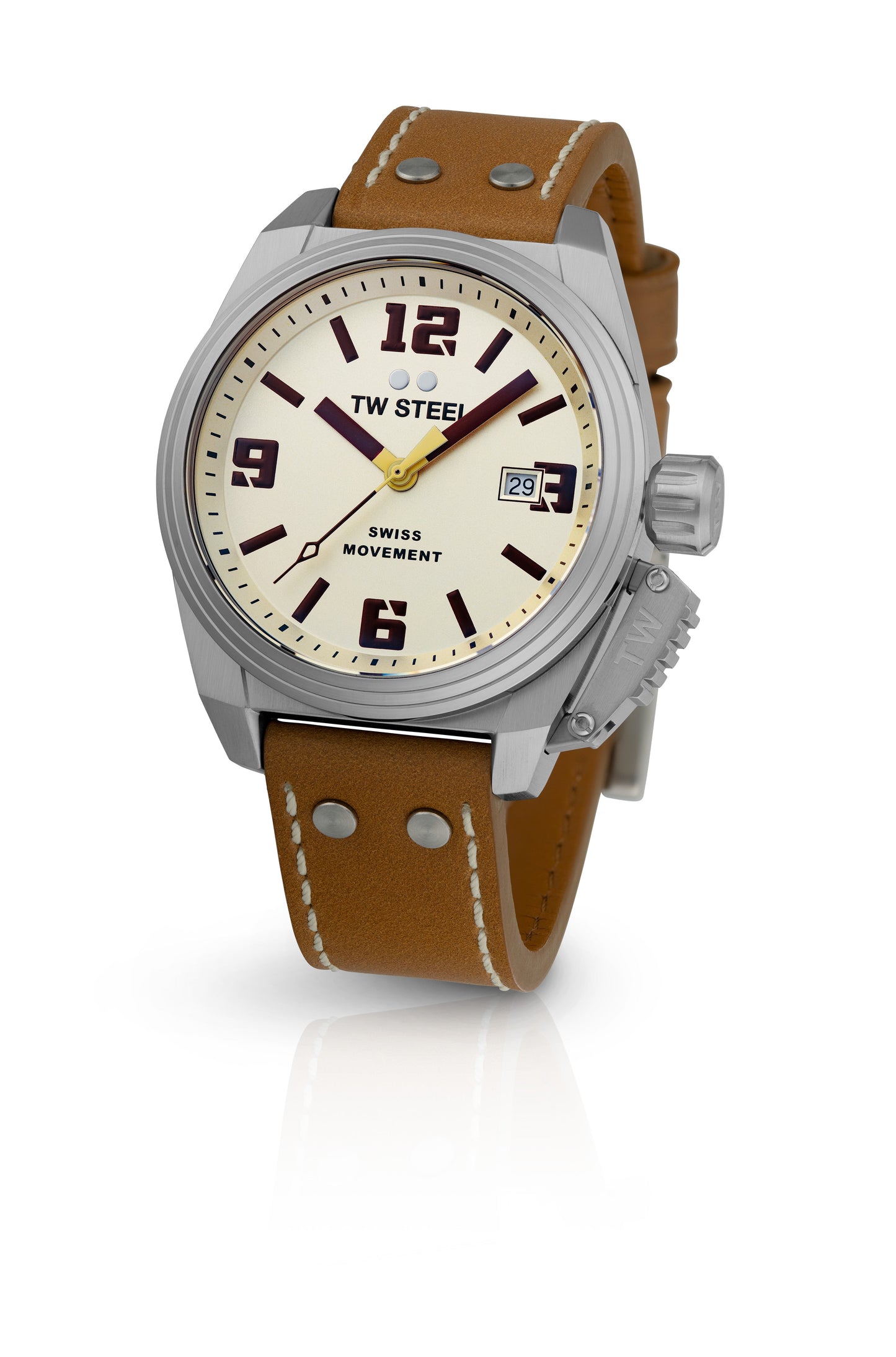 TW Steel Watch Men's Swiss Canteen Cream TW1100