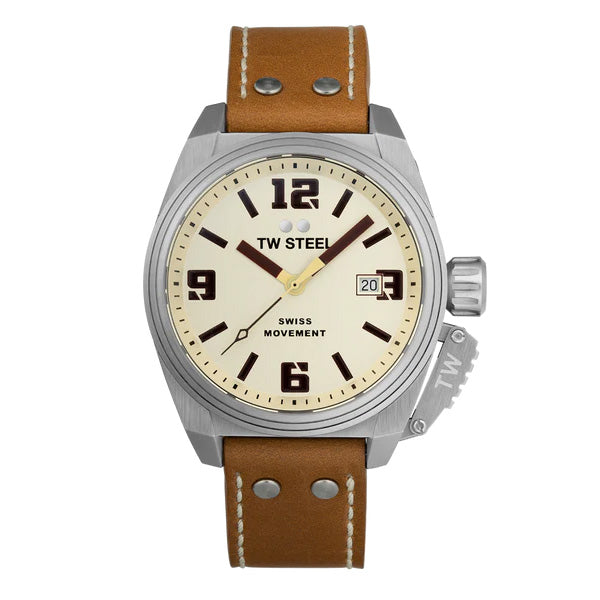 TW Steel Watch Men's Swiss Canteen Cream TW1100
