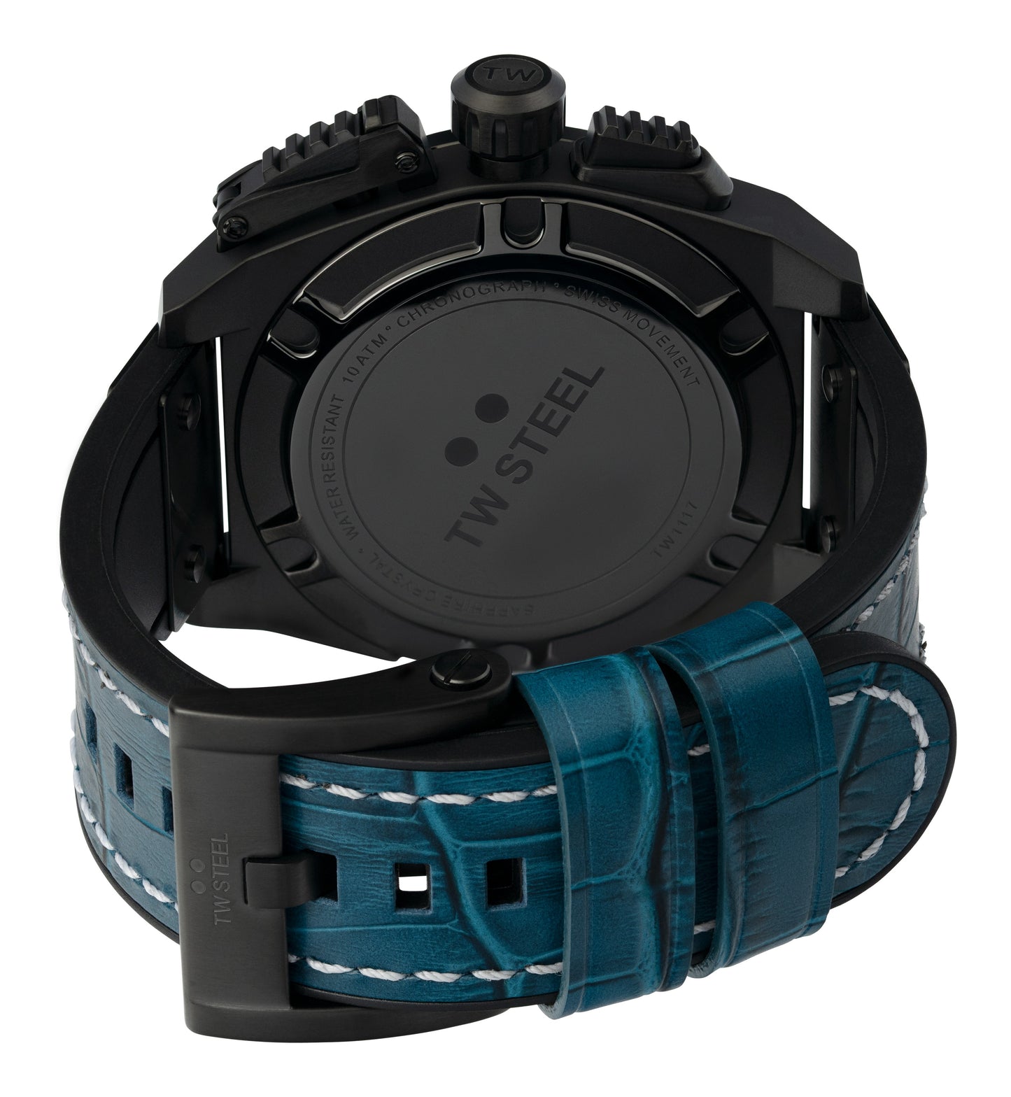 TW Steel Watch Swiss Canteen Chronograph Black TW1117